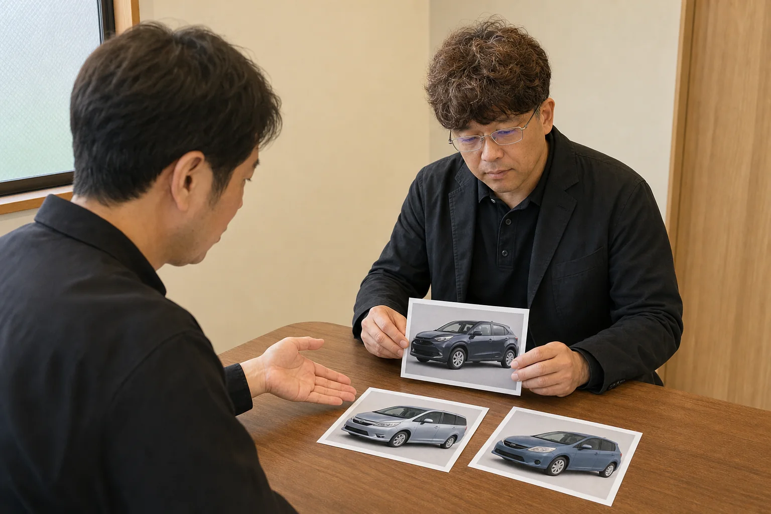 代表とオークション候補車両を比較
